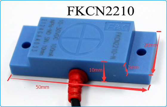 10 मिमी पीएनपी प्रकार 12V डीसी स्क्वायर कैपेसिटिव स्विच सेंसर FKCN2210-P नॉन मेटल डिटेक्शन